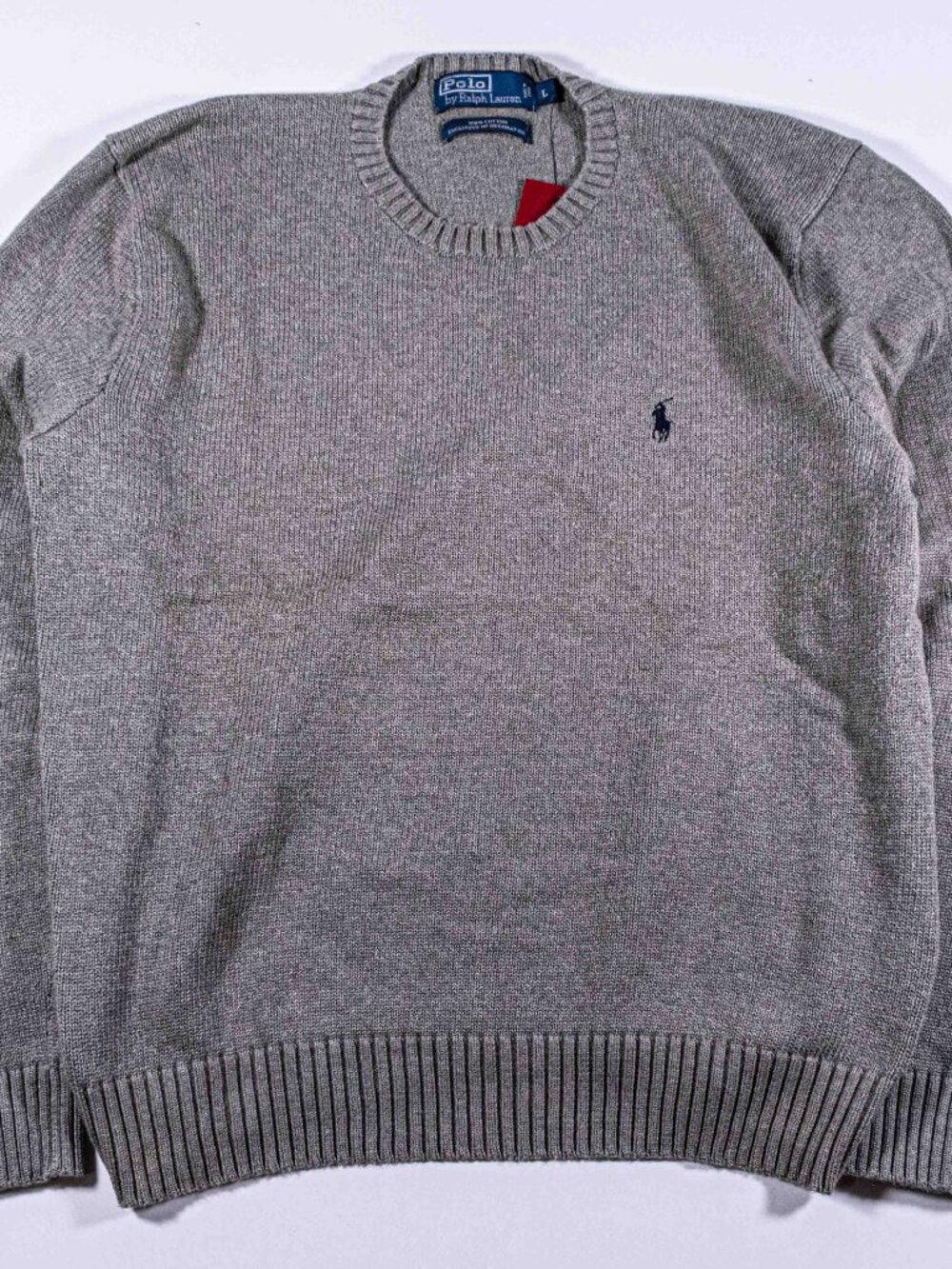 Vintage 90s Polo Ralph Lauren Pony Knit Crew Sweater Mens Large Pullover Top